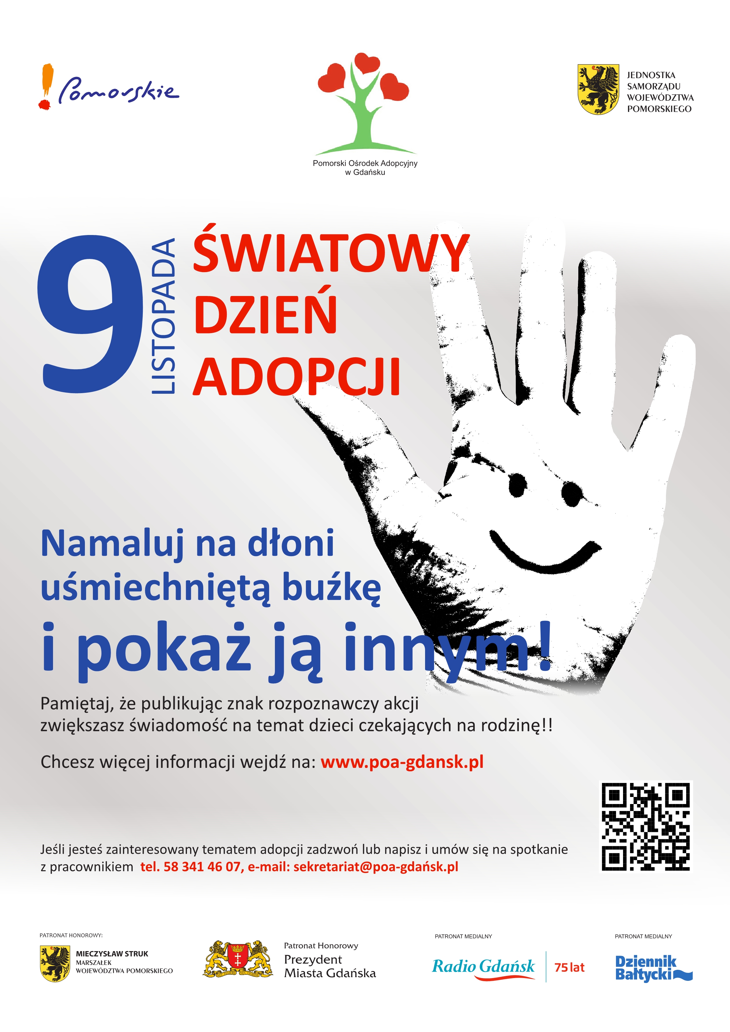 Plakat Światowy Dzień Adopcji POA w Gdańsku1